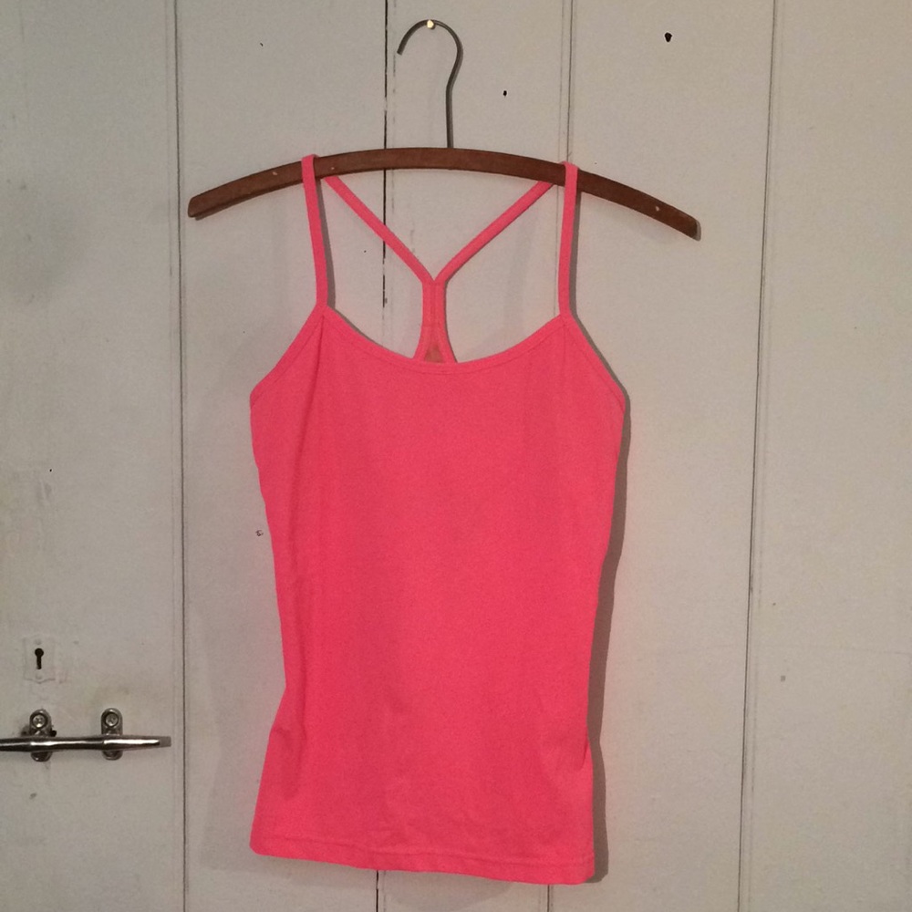 Lululemon Power Y Tank in Neon Pink